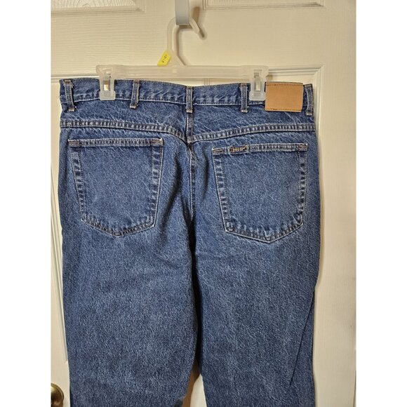Vintage HIS Jeans Mens 36x34 Made USA 90s Acid Wash Meduim H.I.S. - Picture 8 of 12